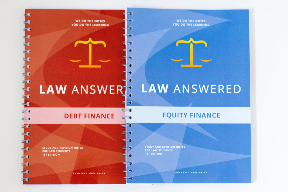 Corporate Finance Bundle - Public Companies Law and Practice - Law Study Notes