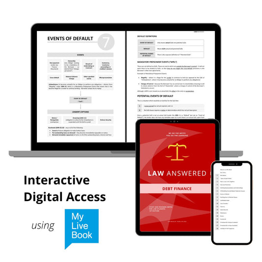 Debt Finance - Public Companies Law and Practice - Law Study Notes