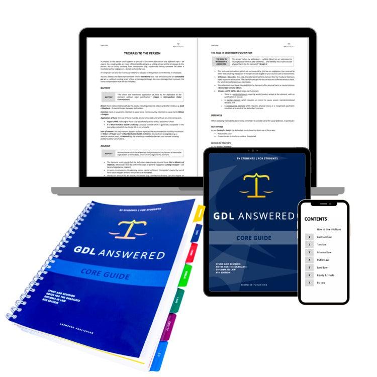 GDL Core Guide Law Study Notes
