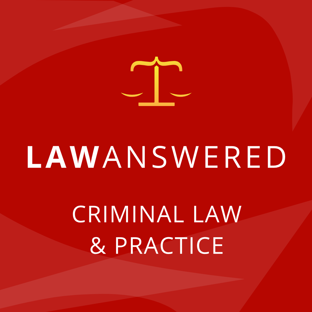 Criminal Litigation, Law & Practice Law Study Notes