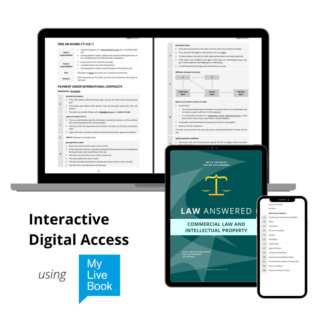 Commercial Law & IP Law Study Notes