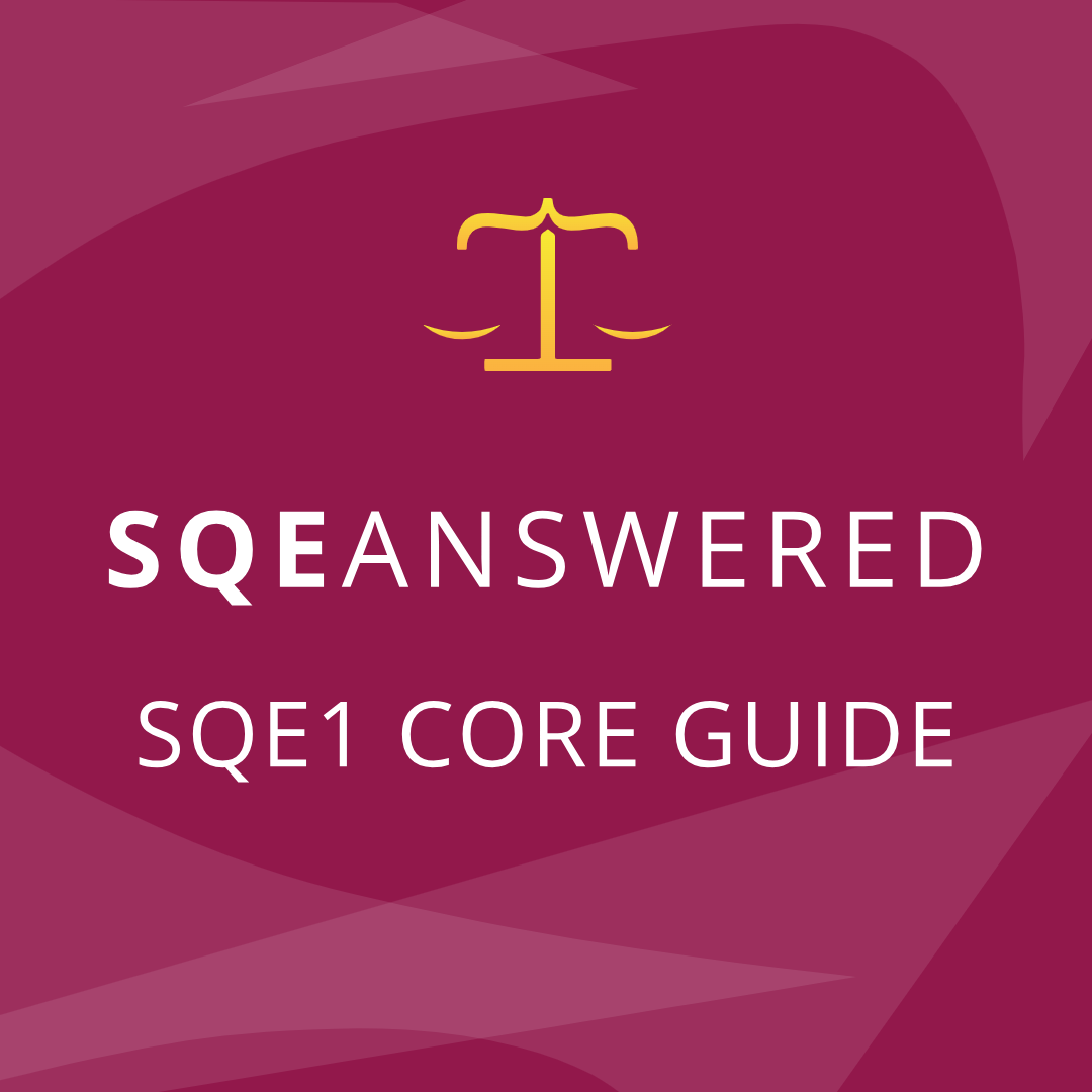 SQE1 Core Guide Books - FLK1 & FLK2 Subjects - Law Study Notes – Law ...